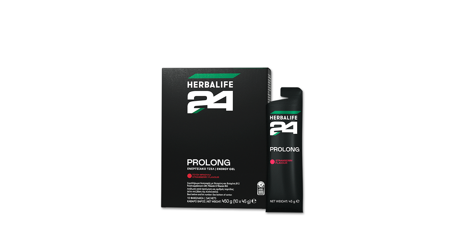 Herbalife24 Prolong Energy Gel Φράουλα - 10 φακελάκια