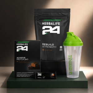 Πρόγραμμα Μετά την Προπόνηση Healthy Choice με Rebuild Strength, Achieve Protein Bars και shaker